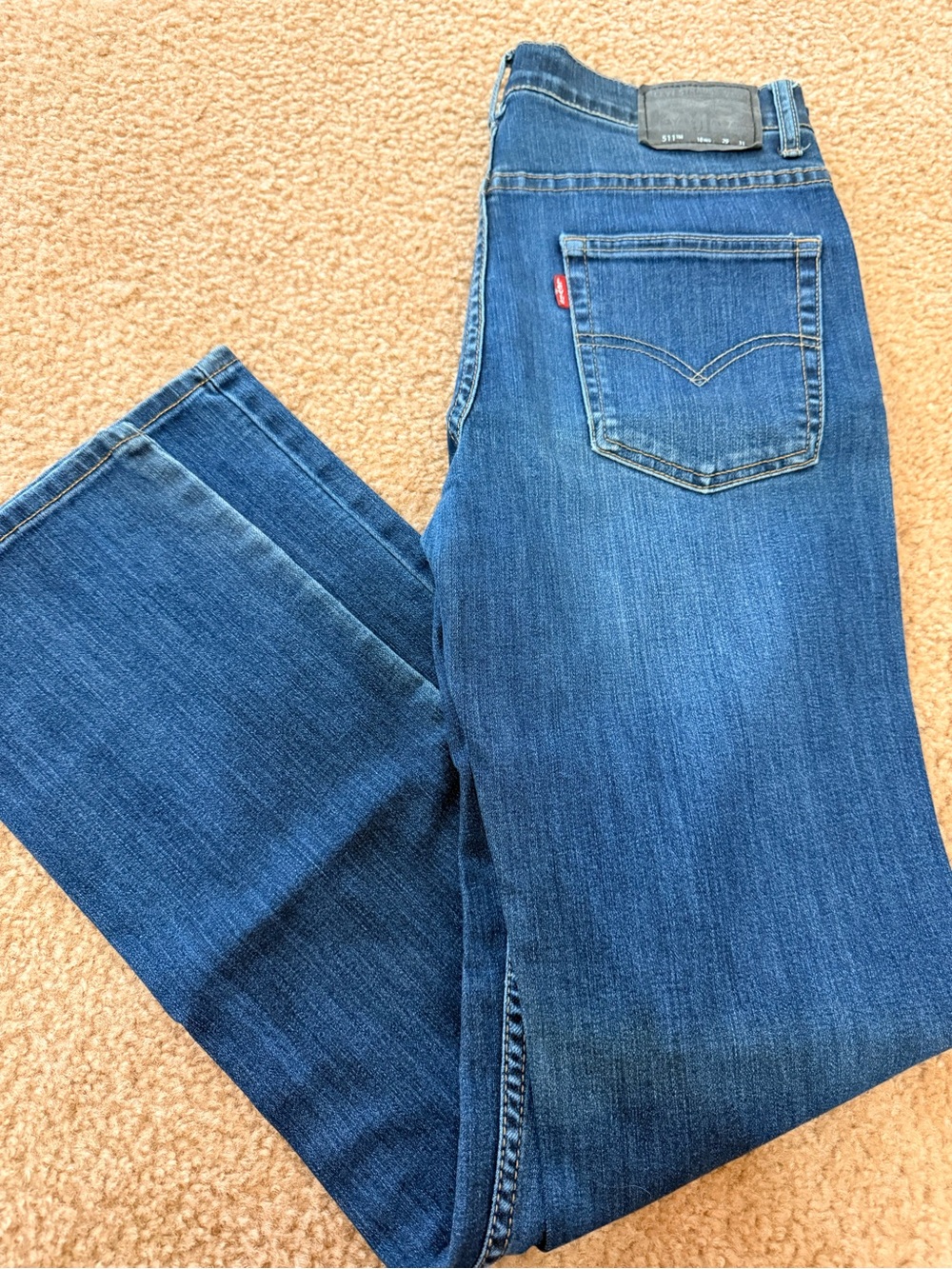 Levi's Women's Straight Leg Jeans in Dark Blue Denim